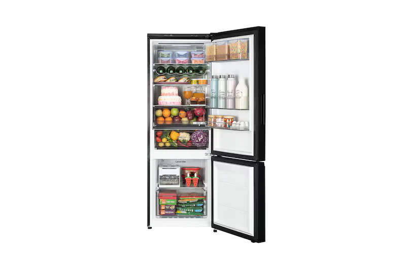 LG GLB3426BEBM 340L Bottom Freezer Refrigerator, Wi-Fi Convertible, Door Cooling+, Black Mirror - Image 4