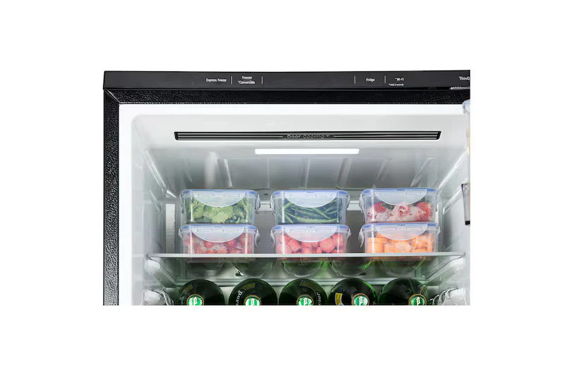 LG GLB3426BEBM 340L Bottom Freezer Refrigerator, Wi-Fi Convertible, Door Cooling+, Black Mirror - Image 6