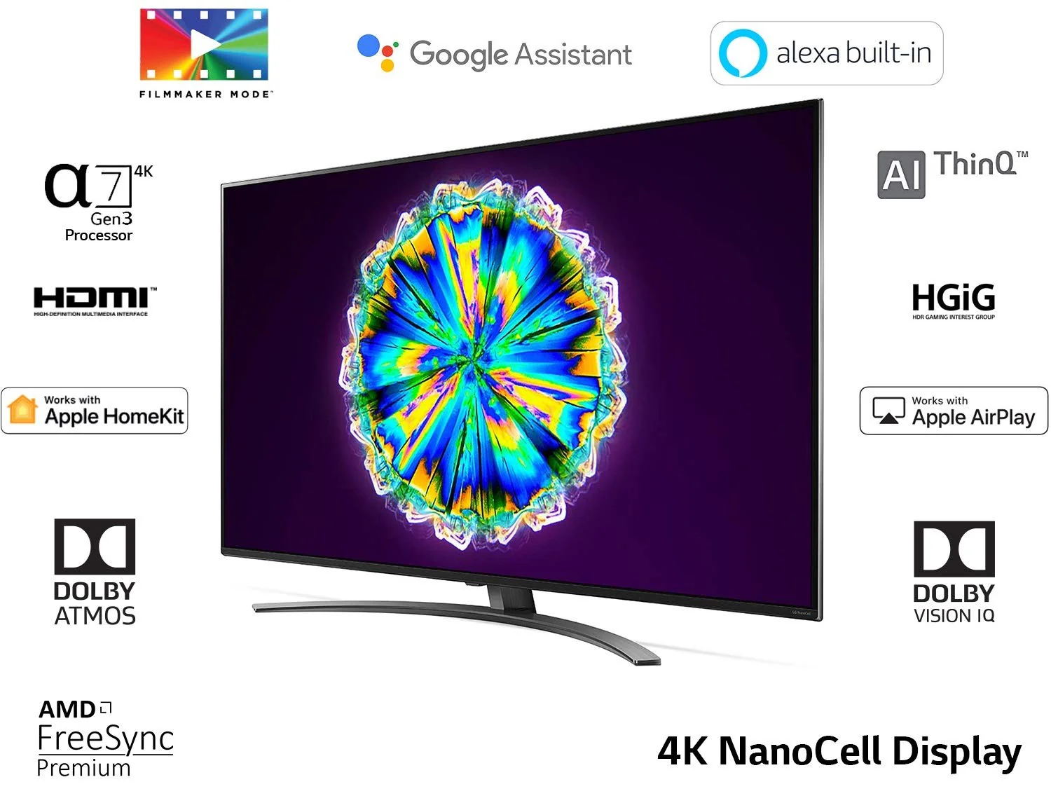 LG 55NANO86TNA 55 Inch 4K Ultra HD Smart NanoCell TV, AI ThinQ, Dolby Vision IQ, webOS (Open box / without box) - Image 6