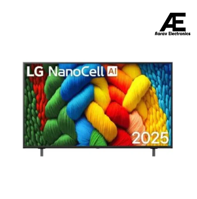 LG NanoCell AI (NANO83) 139cm (55 Inch) 4K Ultra HD Smart TV - webOS 25, α7 AI Processor 4K Gen8, HDR10/HLG, ALLM, HGIG, Intelligent Voice Recognition, Dolby Atmos, 55NANO83A6A (2025)