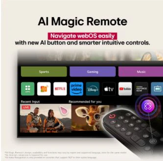 LG OLED evo AI 164 cm (65 inch) 4K Smart TV (C5) | α9 Gen8 AI Processor | 120Hz Native Refresh Rate | Dolby Vision &amp; Atmos | 40W 2.2 Ch Audio | 2025 - Image 8