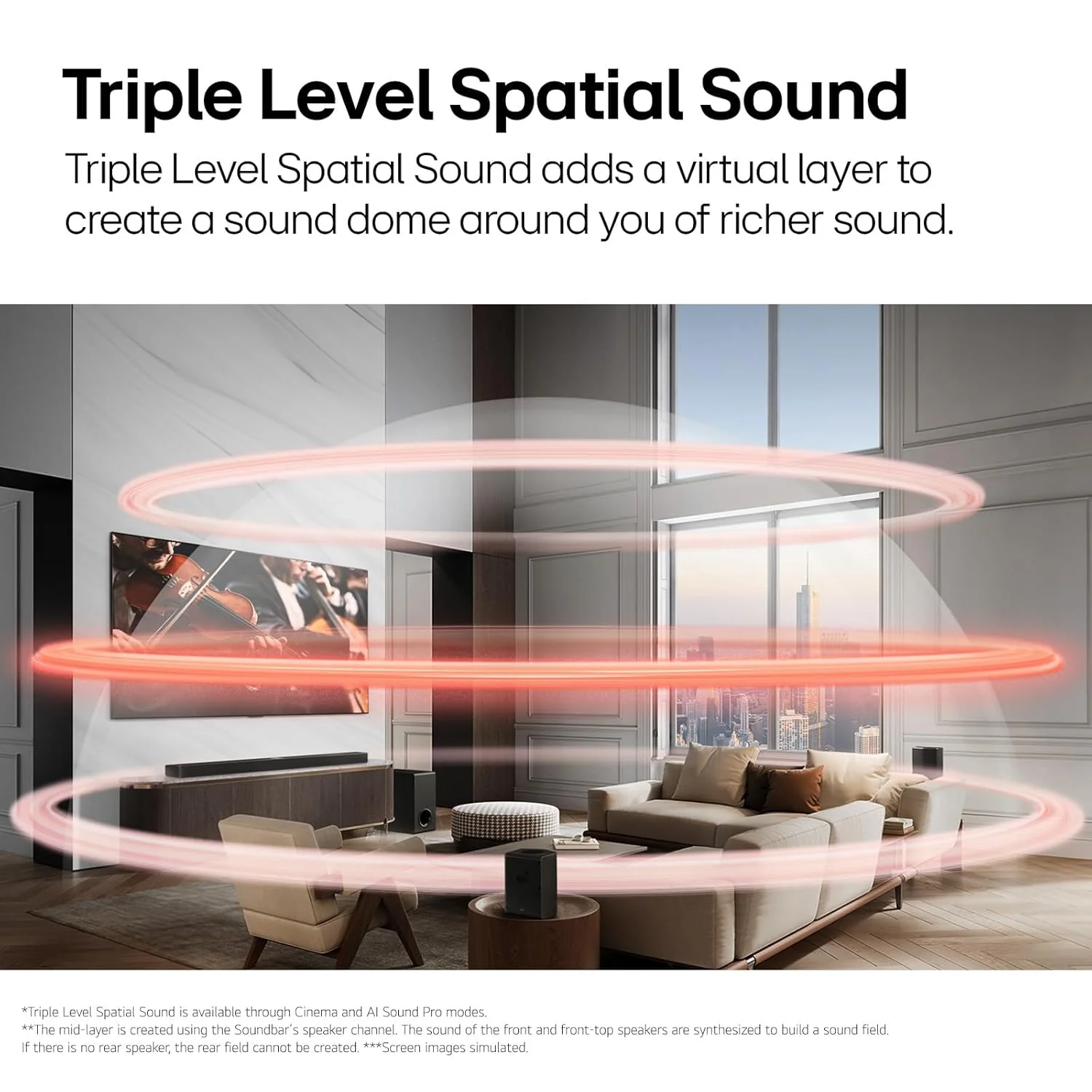 LG S77TY 3.1.3 Ch Dolby Atmos Soundbar, 400W - Image 4