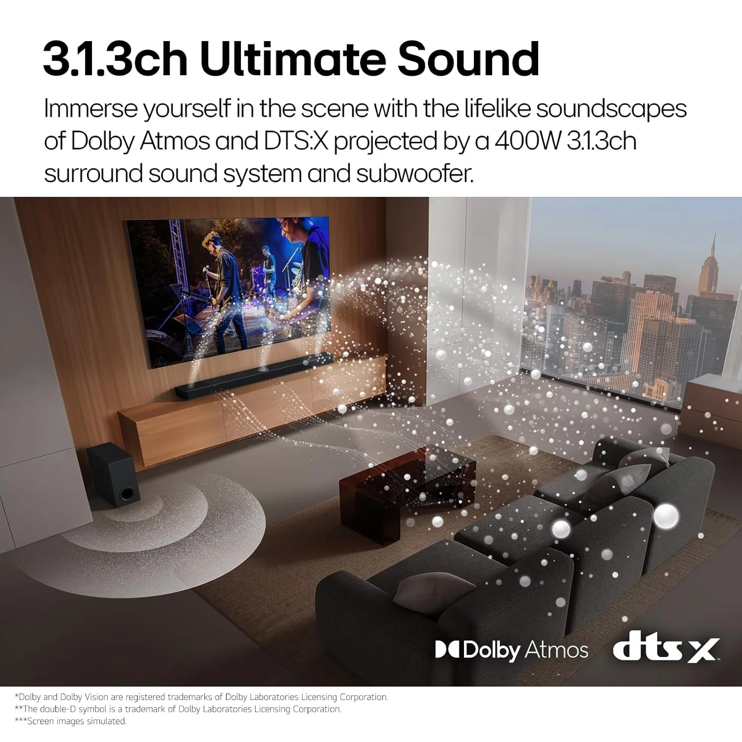 LG S77TY 3.1.3 Ch Dolby Atmos Soundbar, 400W - Image 5