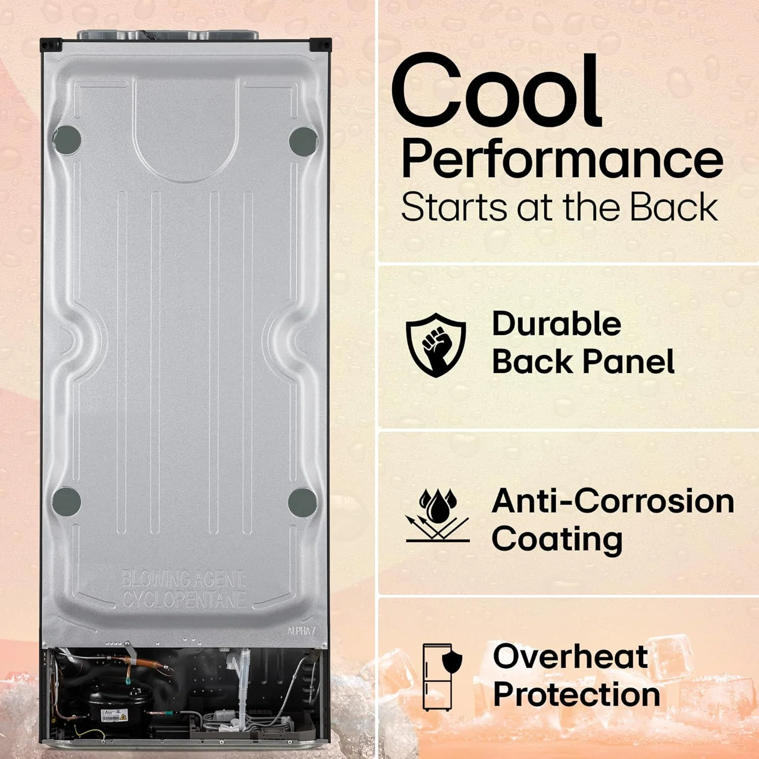 LG Smart Choice, 446 L, 1 Star, Convertible, Door Cooling+, Smart Inverter Compressor, Frost Free Double Door Refrigerator (GL-T502CESR, Ebony Sheen, Express Freeze &amp; Multi Air Flow) - Image 13