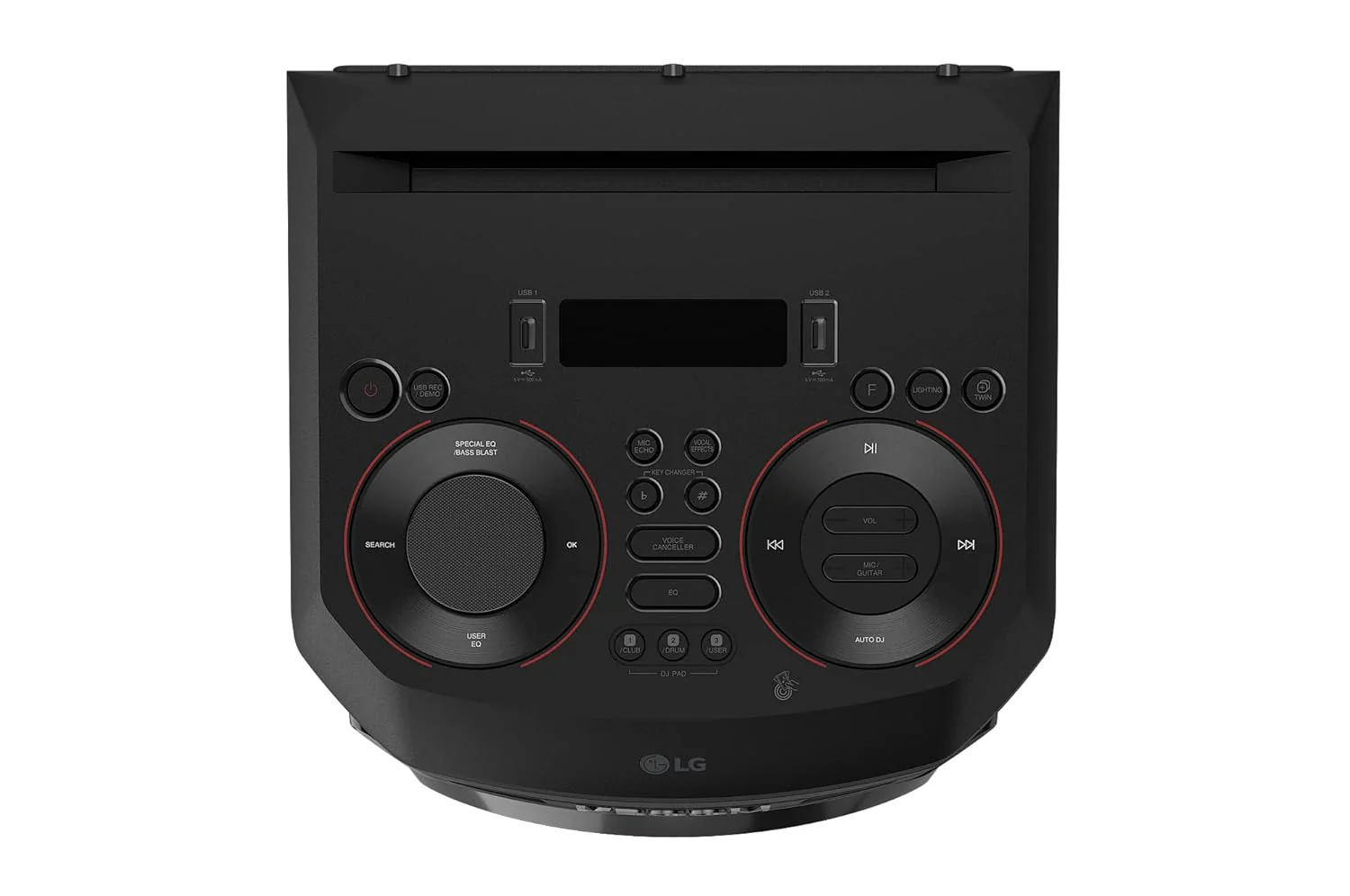 LG XBOOM RNC9 Party Speaker, Multi Color Lighting, Karaoke Feature, 1 Mic + 1 Guitar Input, Wireless Party Link, USB, Bluetooth Connection, XBOOM App - Image 4