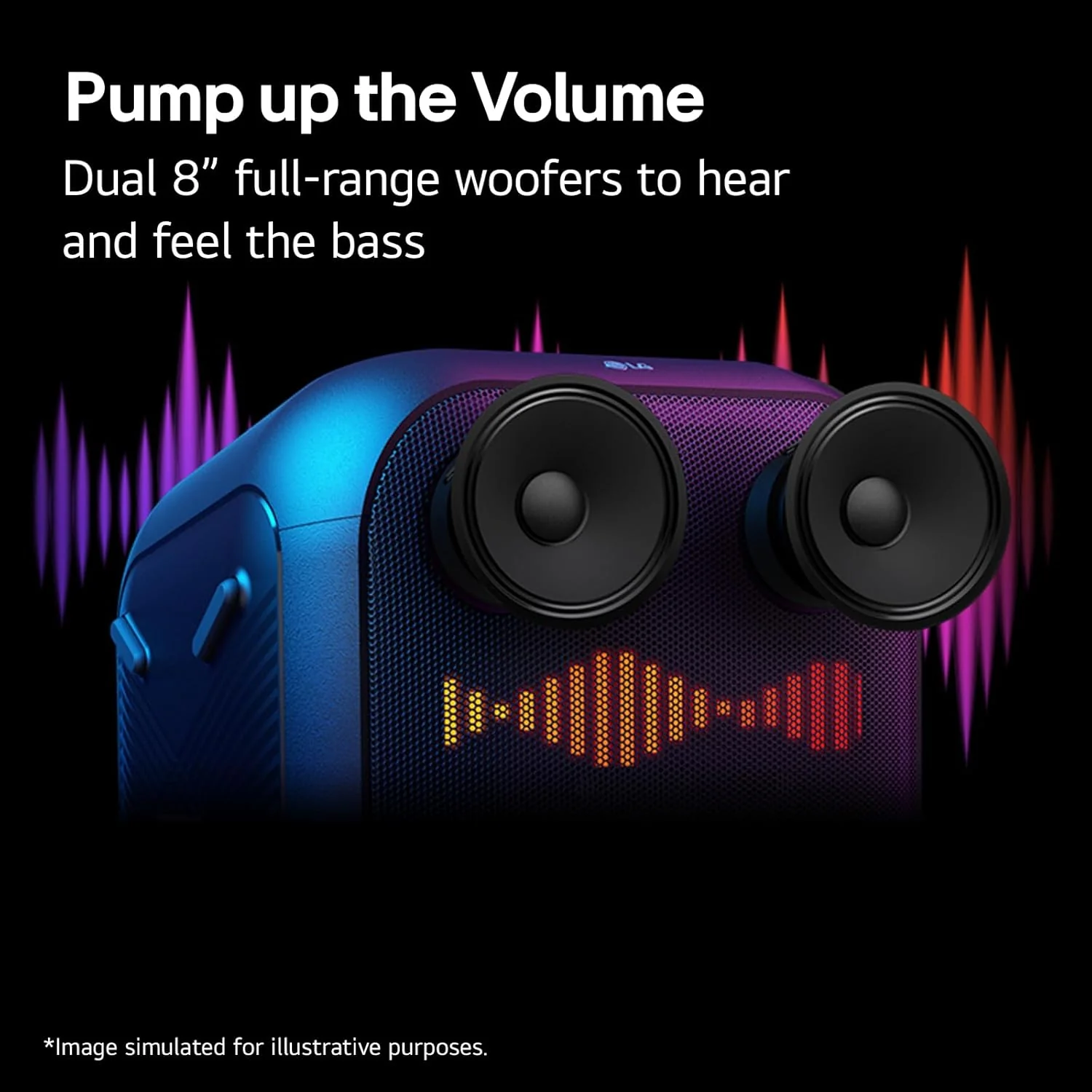 LG XL9T XBOOM Portable Bluetooth Party Speaker with Pixel LED Lighting - Image 11