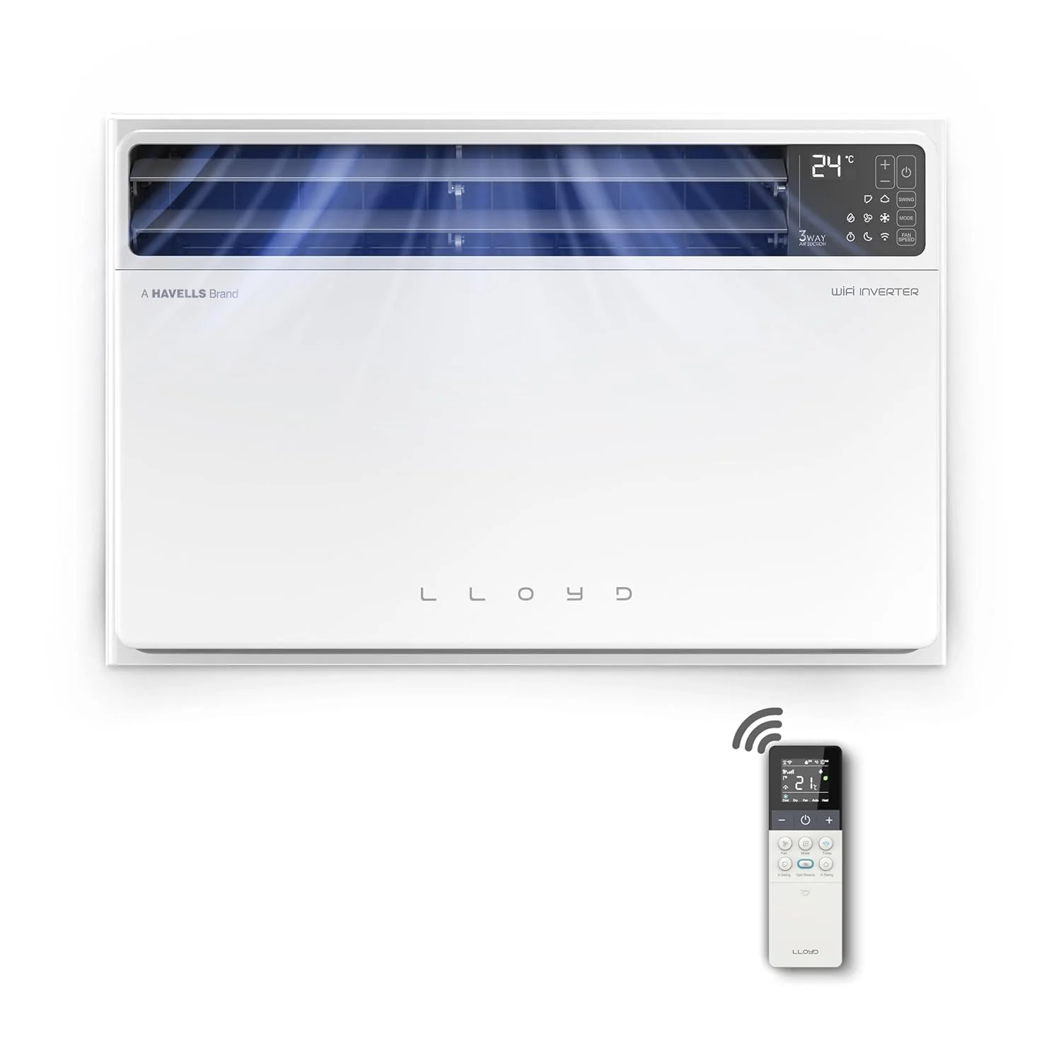 Lloyd 1.5 Ton 5 Star Top Throw Inverter Window AC, 2026 New Star Rated (6 in 1 Convertible, Cools Up To 54°C, Voice & WiFi Enabled, Opti Breeze, Super Silent, 4 Way Air Swing, White, GLW18V5AGTPR) - Image 6