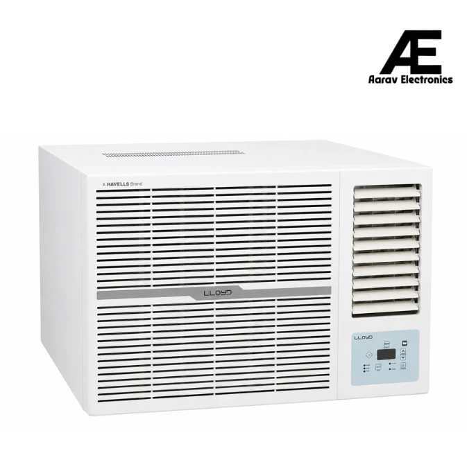 Lloyd 1 Ton 2 Star Window AC GLW12D2FESSW | Copper, Blue Fin, R32, Fixed Speed