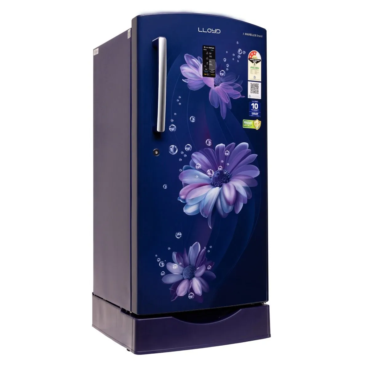 Lloyd 195 L 3 Star Direct Cool Single Door Refrigerator with Auto Defrost, Rapid Freeze, Bactshield, Viruzsafe Handle &amp; Honeycomb Crisper | (GLDC213SDBB2GC, Daisy Blue) - Image 2