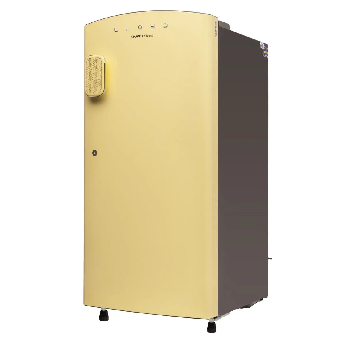 Lloyd 195 L 5 Star Direct Cool Single Door Refrigerator with Inverter Compressor, Rapid Freeze, Bactshield, Viruzsafe Handle &amp; Honeycomb Crisper | Home Inverter Compatible (Pastel Yellow) - Image 6