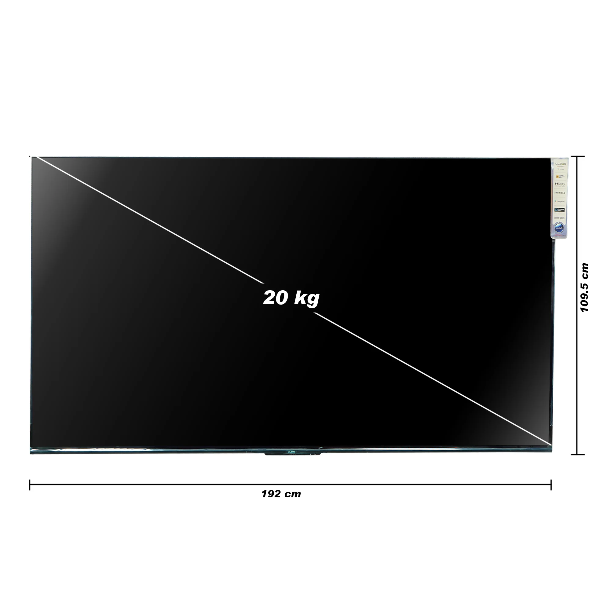 Lloyd 218 cm (86 inches) 4K Ultra HD Smart LED Google TV, Far Field Technology | AI Quad Core Processor (86UX900F, Black) - Image 7