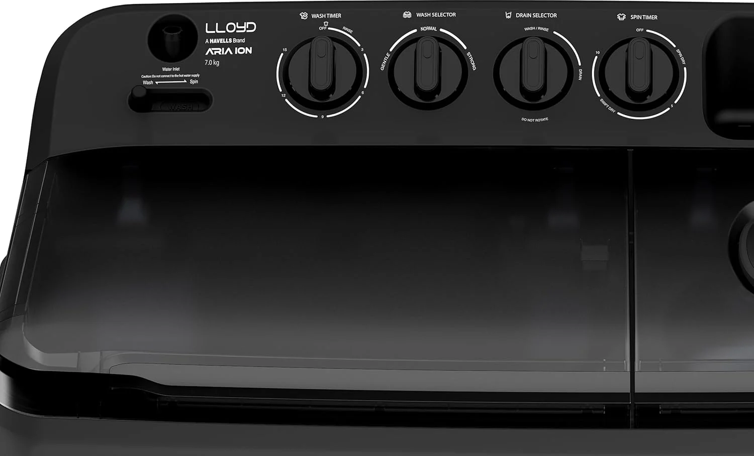 Lloyd 9 kg 5 Star Semi Automatic Top Load Washing Machine |1300 RPM | Detergent Storage Zone | 3 Wash Programs | Swift Dry | Magic Filter, (GLWS905AONDG, Dark Grey and White) - Image 18