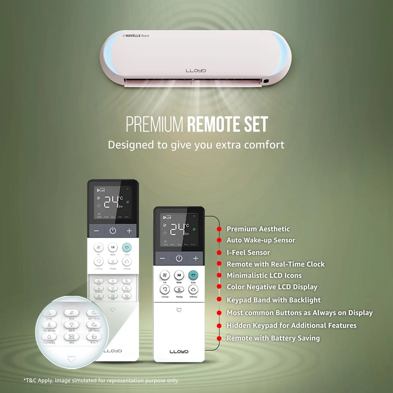 Lloyd Stellar Art 1.5Ton 5 Star Wi-Fi Inverter Split AC (6 in 1 Expandable,Mood Lighting, In-Built Air Purifier, Direct Voice Command, White & Blush Pink, New Launch GLS18V5FWLGT) - Image 9