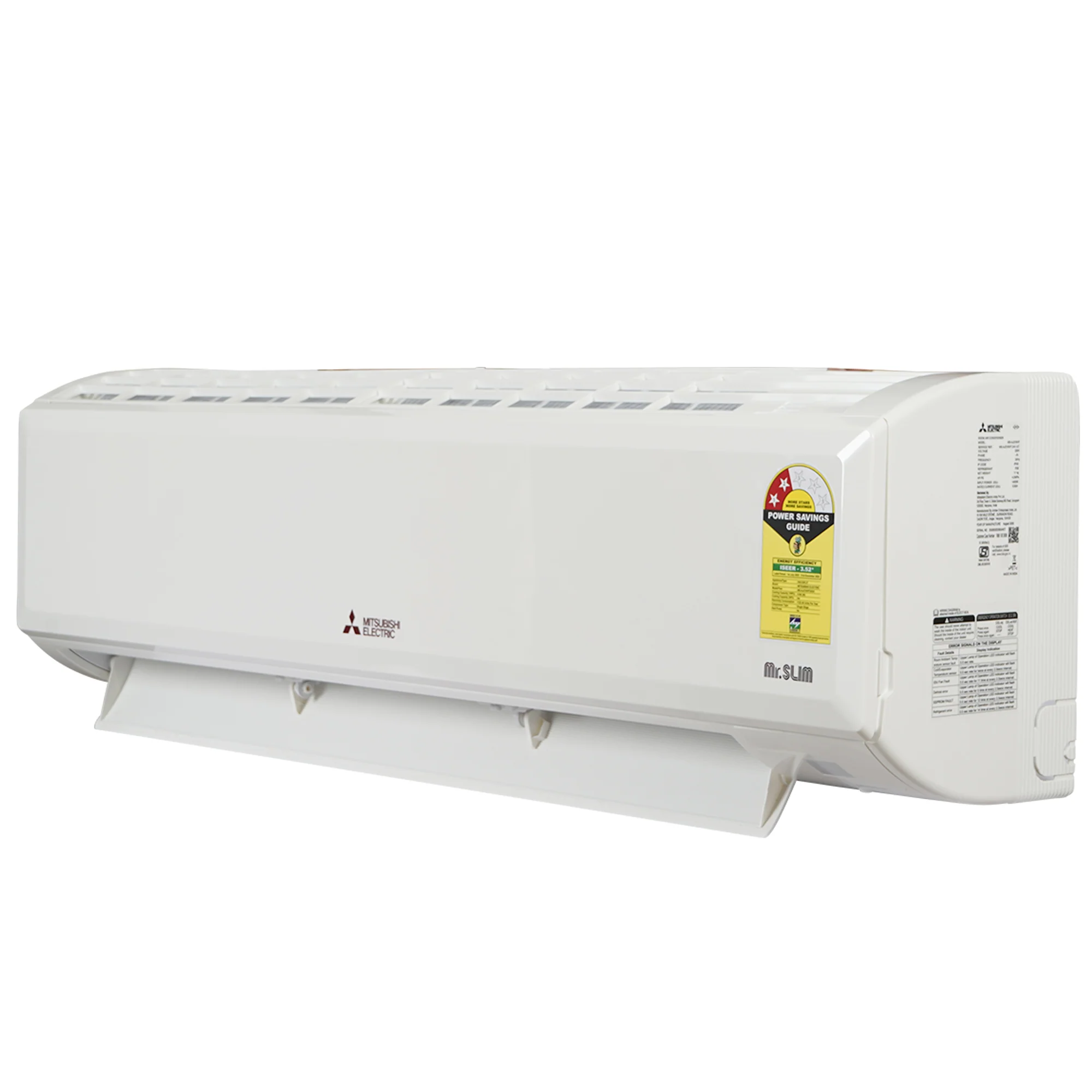 Mitsubishi 1.5 ton 2 Star Fixed Speed Split Air Conditioner (4 WAY SWING, MS-AJZ18VF-DA1, White) - Image 3