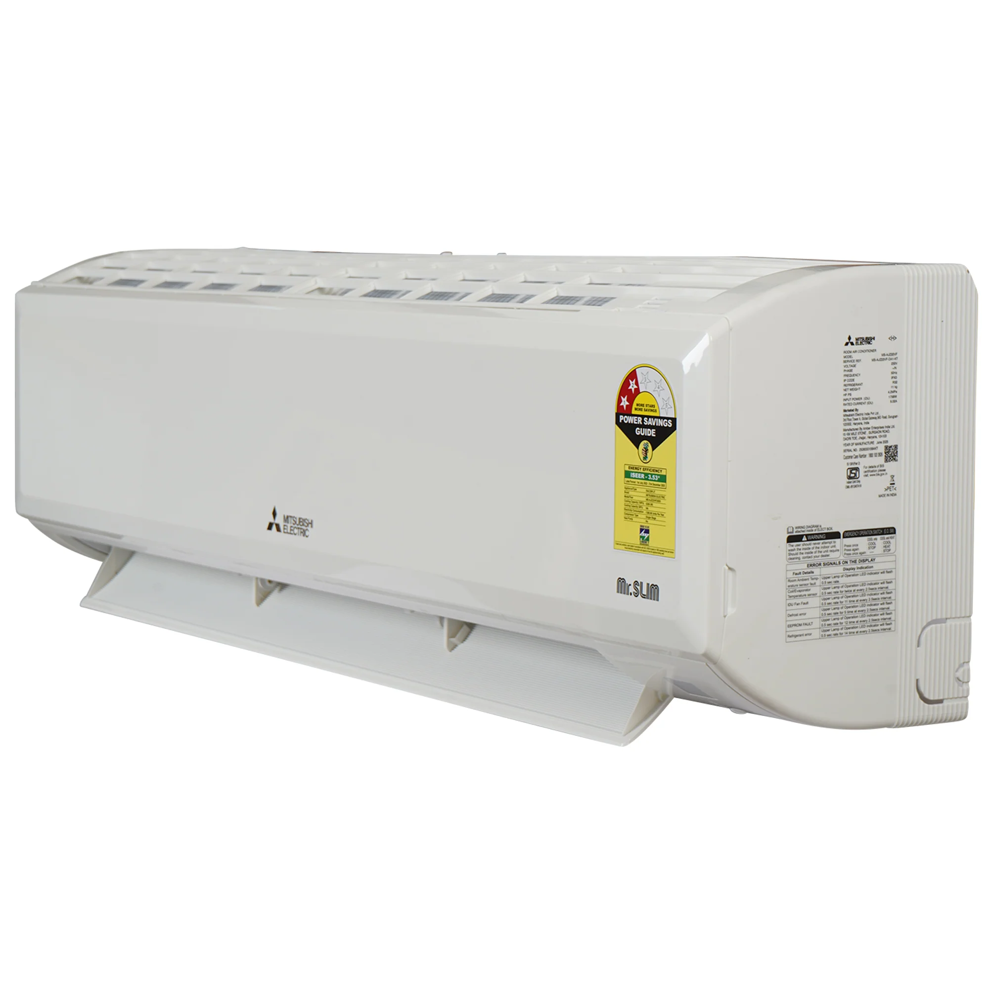 Mitsubishi 1.8 ton 2 Star Fixed Speed Split Air Conditioner (4 WAY SWING, MS-AJZ22VF-DA1, White) - Image 4