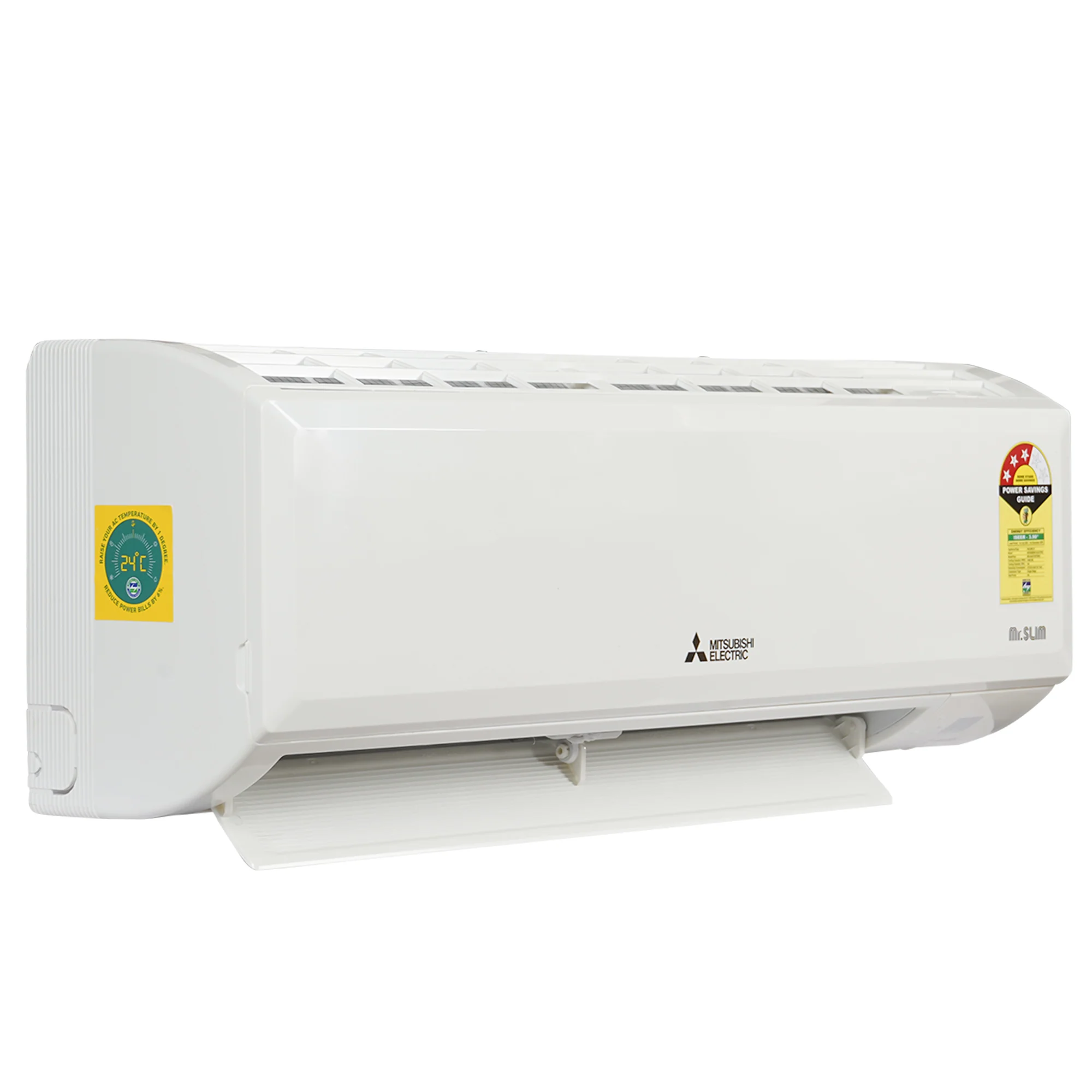 Mitsubishi Electric 1 Ton (3 Star) Split AC with 4 Way Swing | Wide & Long Airflow | Eco Cool | PM Filter | LCD Remote Control | Anti Rust - Image 3