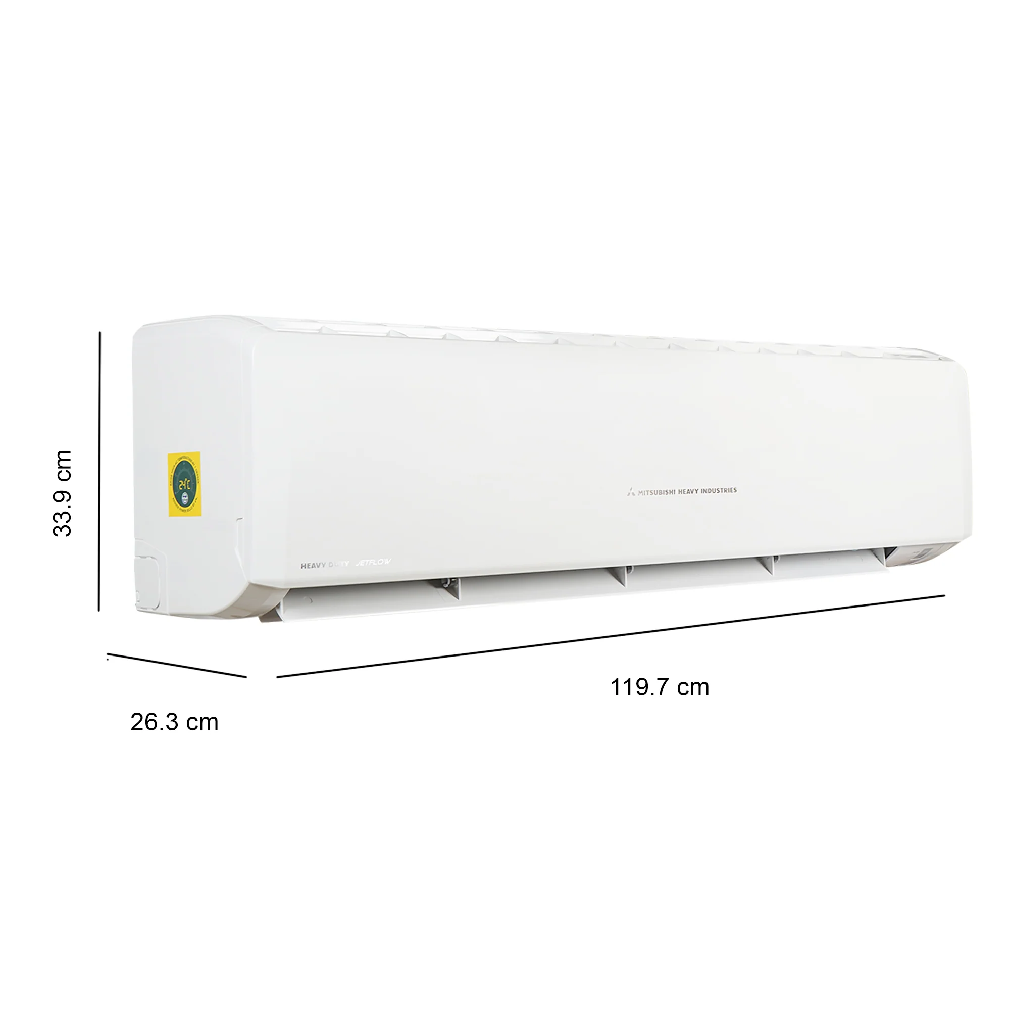 Mitsubishi Heavy 1.6 Ton 3 Star Split AC (Copper Condenser, Natural Enzyme Filter, 3D Airflow, R410A Refrigerant, SRK20CSS-S6, White) - Image 8
