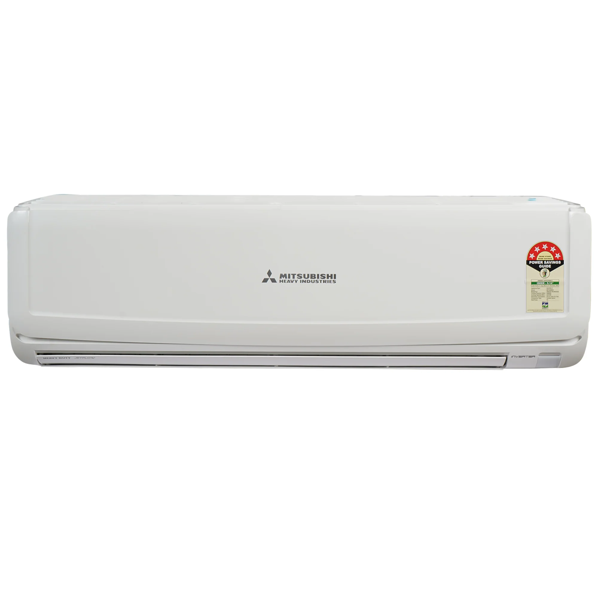 Mitsubishi 1.8 Ton 5 Star Heavy Duty Hi-Wall Hyper Inverter Split AC -  Nano Filter, Anti-Allergen Filter, and Activated Carbon Filter , SRK20YYM-W6, White