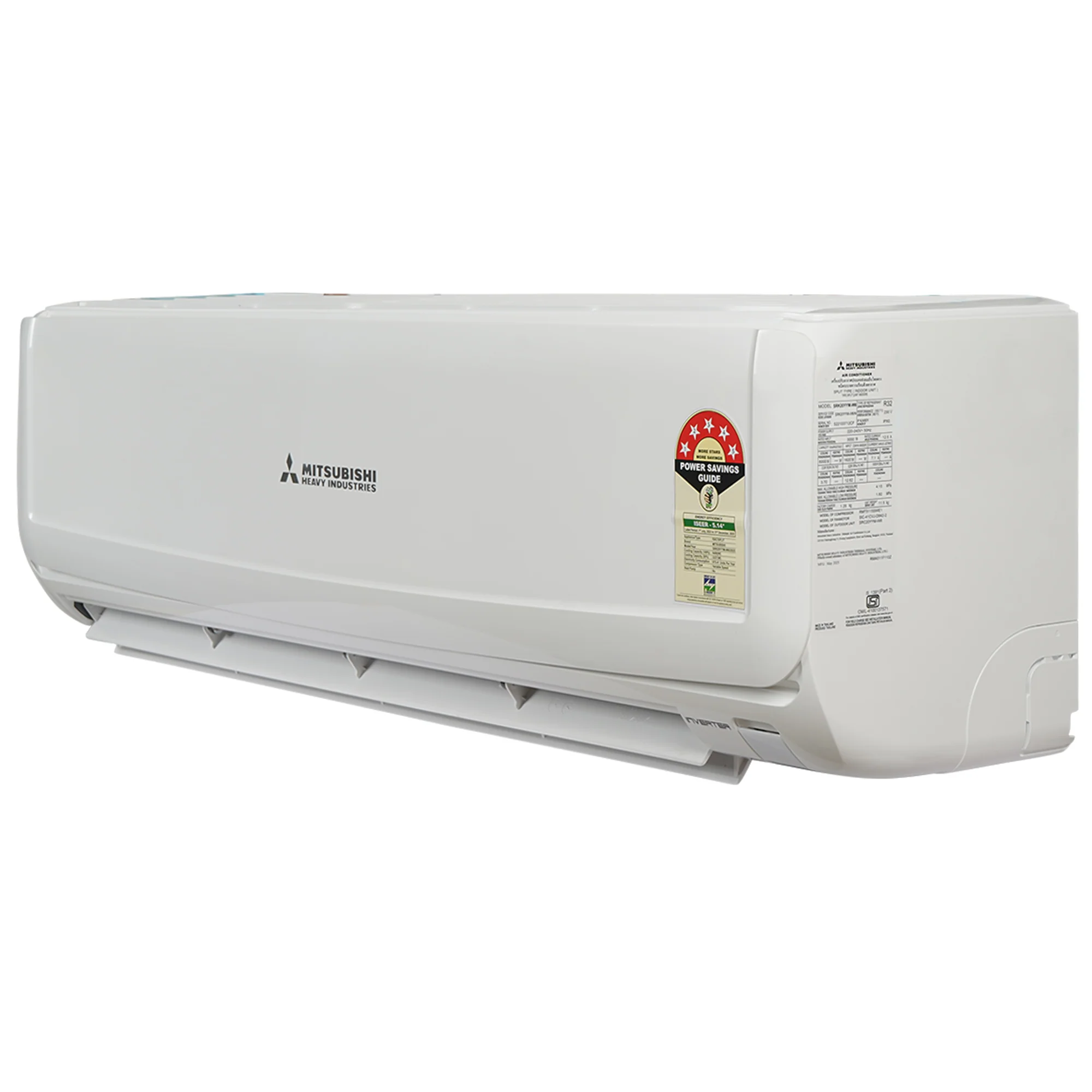 Mitsubishi 1.8 Ton 5 Star Heavy Duty Hi-Wall Hyper Inverter Split AC -  Nano Filter, Anti-Allergen Filter, and Activated Carbon Filter , SRK20YYM-W6, White - Image 4