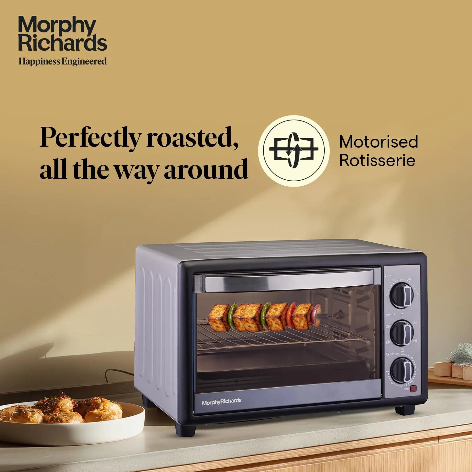Morphy Richards 30 RC OTG | 30L Oven Toaster Griller | Rotisserie | Multi-Function Baking, Roasting, Grilling & Toasting | 2-Year Warranty | Black - Image 6