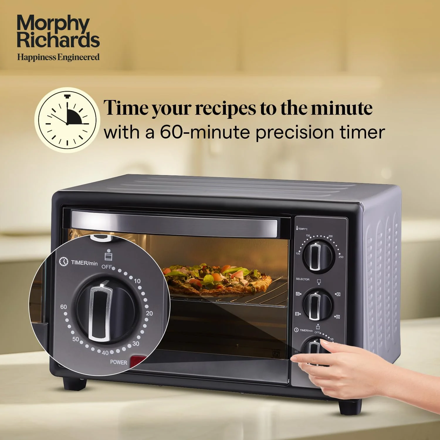 Morphy Richards 30 RC OTG | 30L Oven Toaster Griller | Rotisserie | Multi-Function Baking, Roasting, Grilling & Toasting | 2-Year Warranty | Black - Image 7