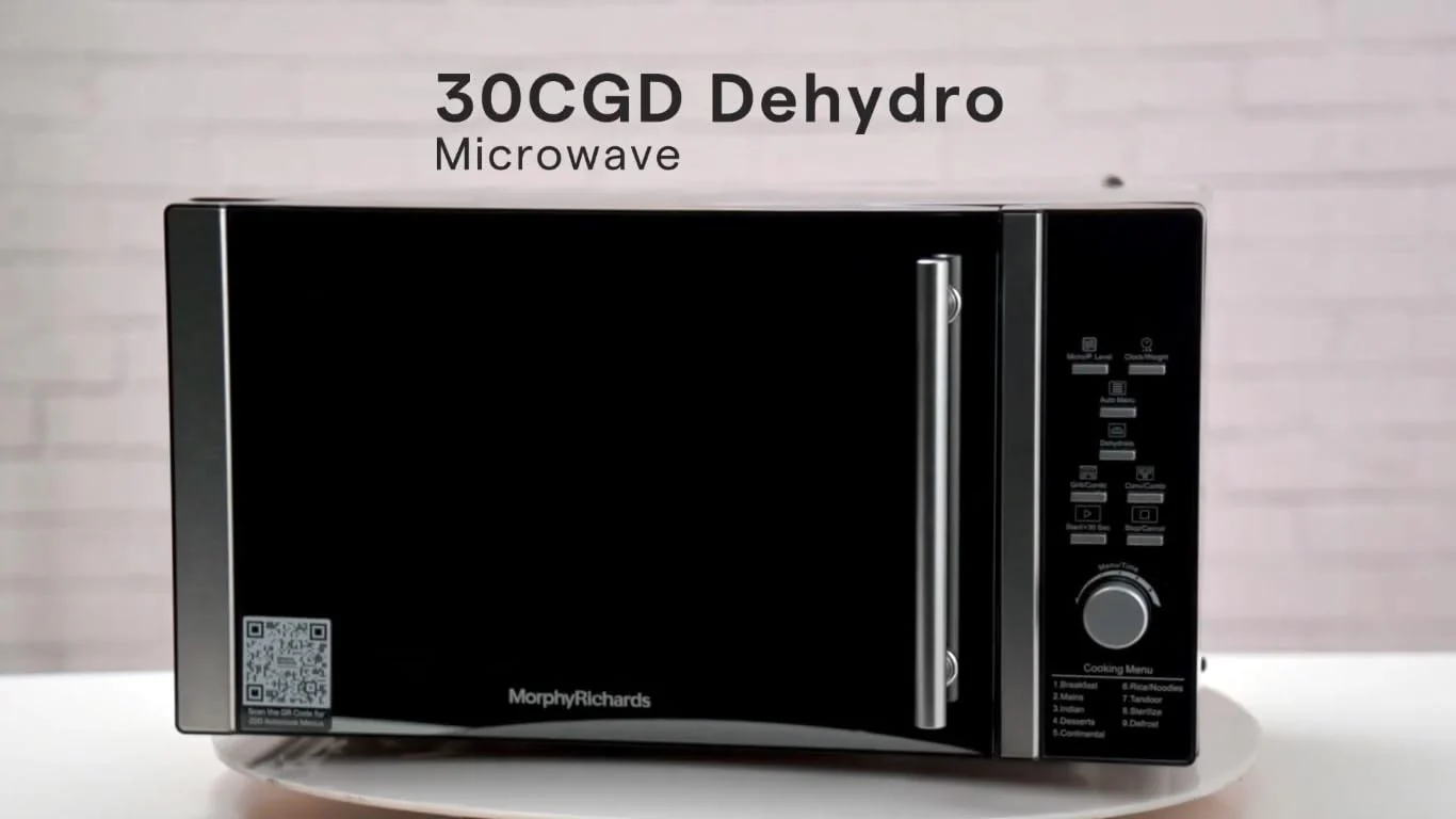 Morphy Richards 30CGD Dehydro | 30L Convection Microwave Oven, 220 AutoCook Menus, Built-in Dehydrator, 1400W microwave, 2200W convection, 1250W Grill Power - Image 2