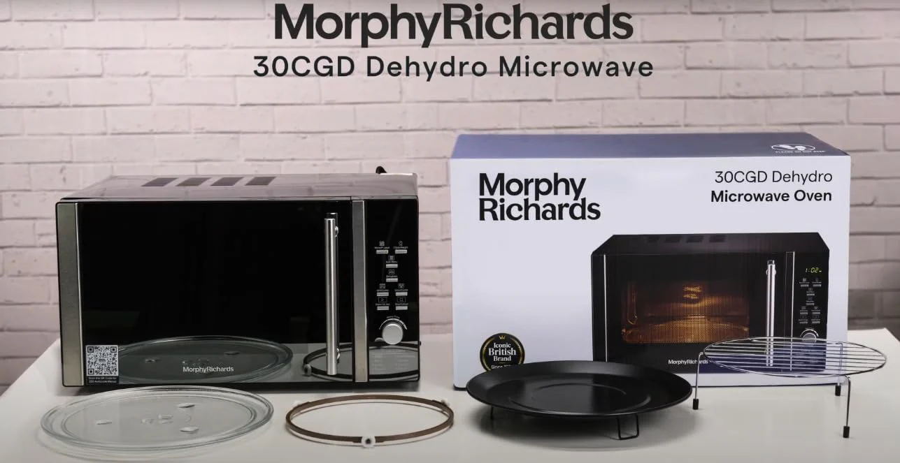 Morphy Richards 30CGD Dehydro | 30L Convection Microwave Oven, 220 AutoCook Menus, Built-in Dehydrator, 1400W microwave, 2200W convection, 1250W Grill Power - Image 4