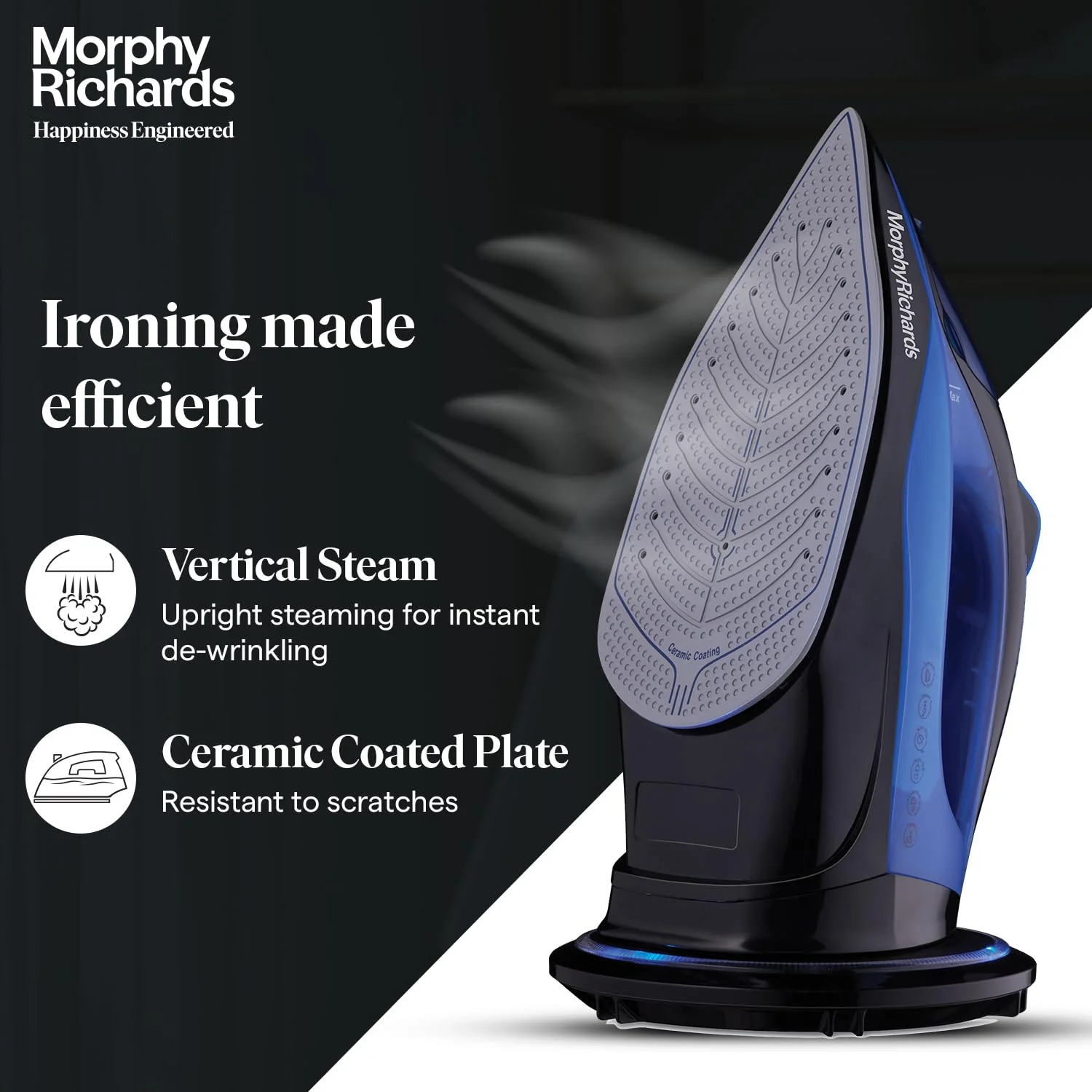 Morphy Richards Cordless Steam Ease 2200W, 2200 watts, ceramic - Image 6