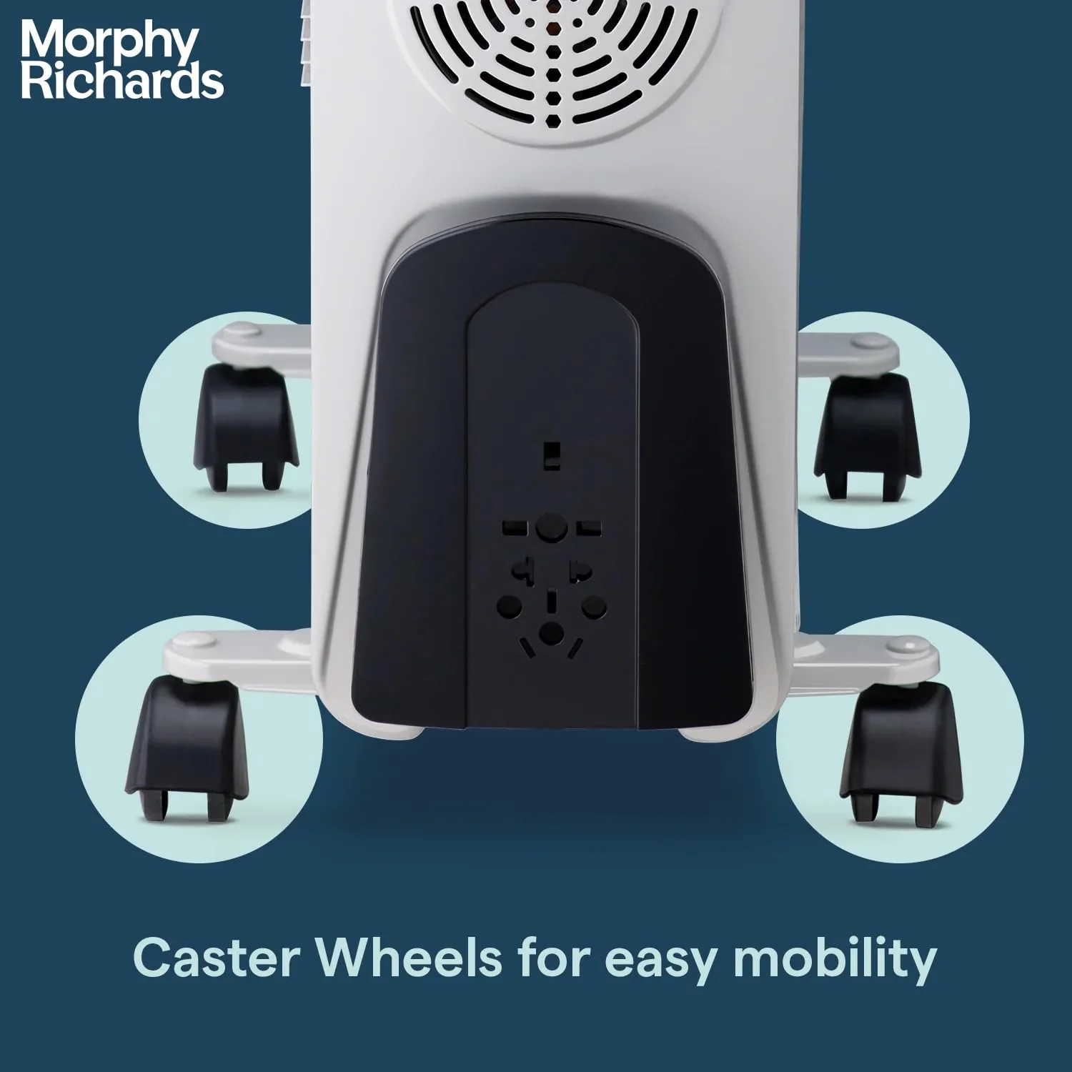 Morphy Richards OFR 11F 11-Fin 2900W Oil Filled Radiator Room Heater | Adjustable Thermostat | Safety Tilt &amp; Auto Thermal Shutoff | Castor Wheels for Easy Mobility | Silent Heating - Image 5