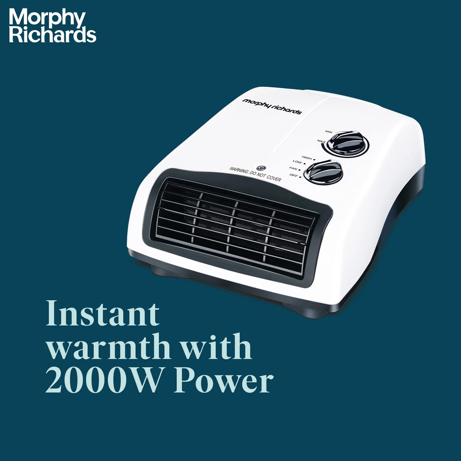 Morphy Richards Orbit 2000 Watts PTC Room Heater (White) - Image 3
