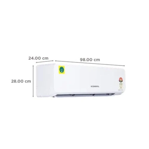 O-General 2 Ton 5 Star Inverter Split AC | Copper Condenser | PM 2.5 Filter | Ambient Cooling | R32 Refrigerant (ASGG24CGAA-B, White, 2025 Model) - Image 2