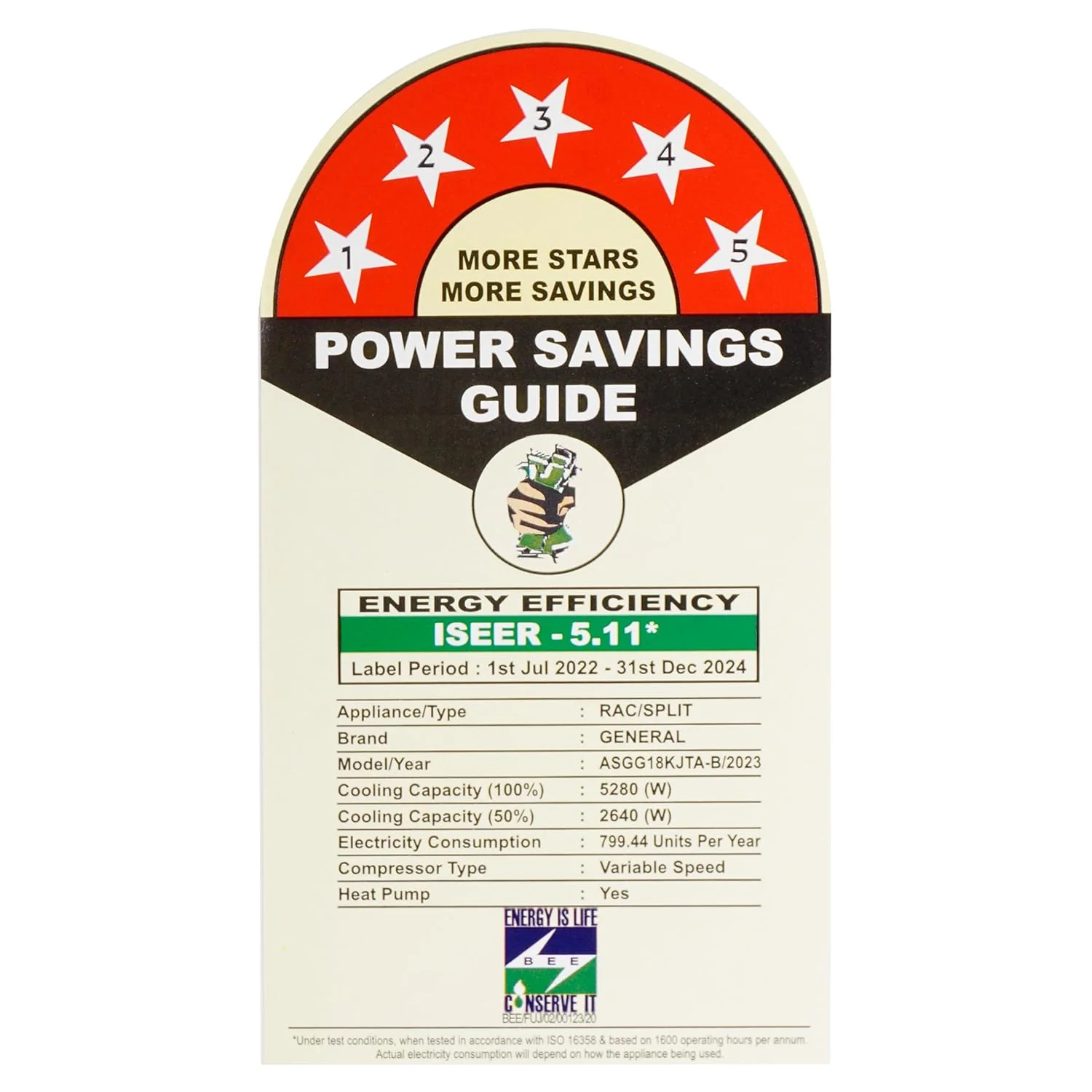 O-General 1.5 Ton 5 Star EFFICIENT &amp; TROPICAL INVERTER - HOT &amp; COLD Split AC (Copper Condenser- ASGG18KJTA-B, White) - Image 6