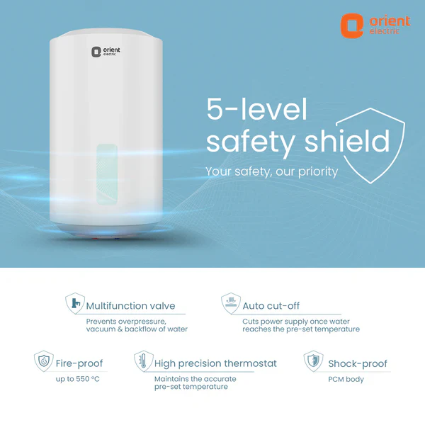 Orient Electric Cronos Pro 15L Storage Water Heater (white) - Image 2