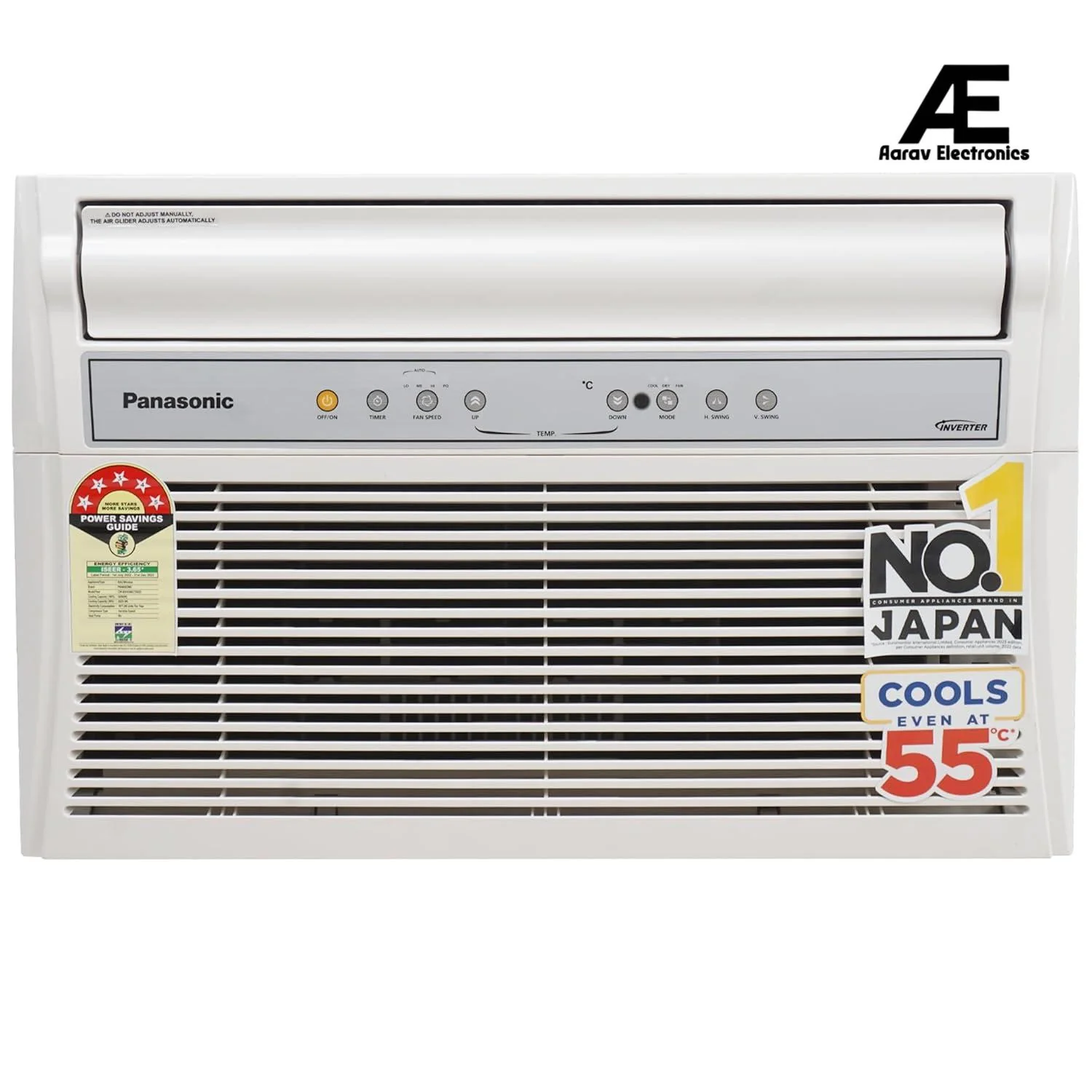 Panasonic 1.5 Ton 5 Star Inverter Window AC (Copper Condenser, PM 0.1 Filter, Eco Mode, Powerful Mode, CW-XN185BGT, White)