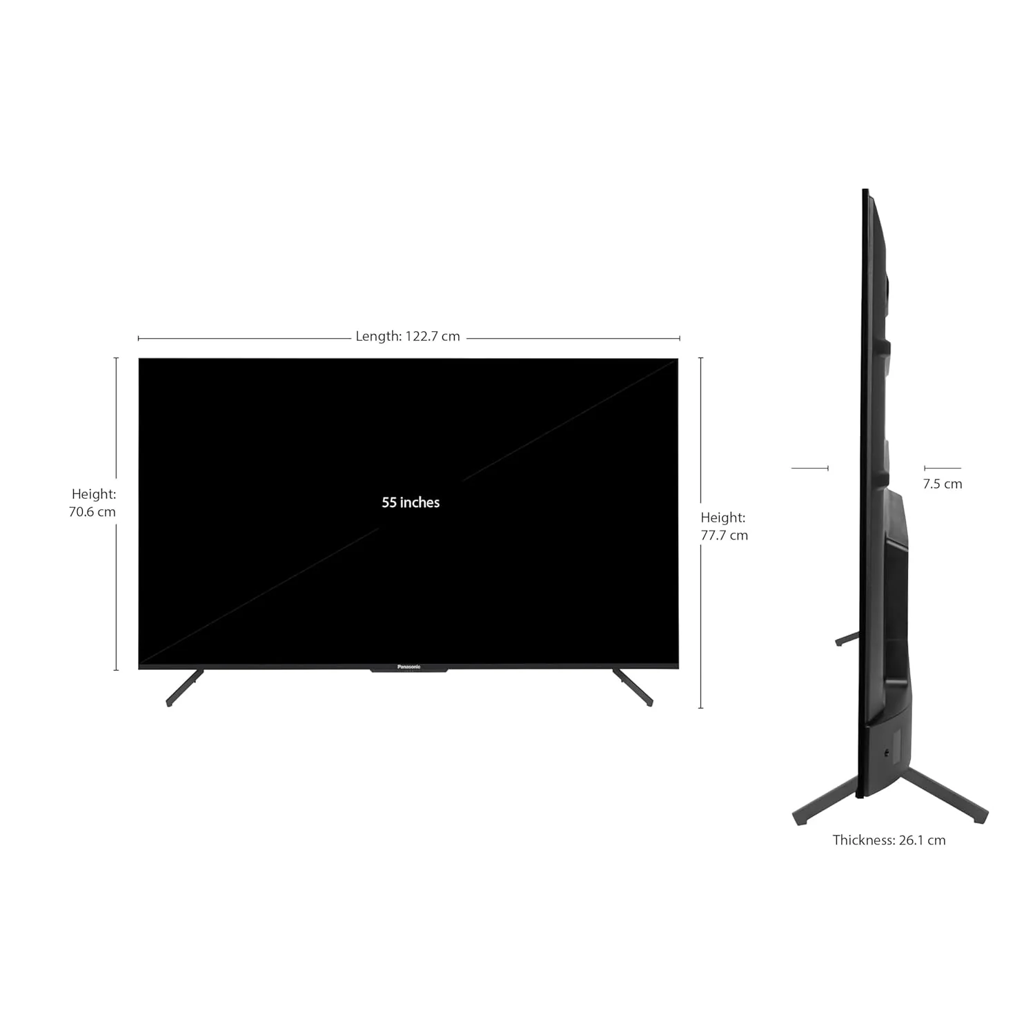Panasonic 139 cm (55 inches) 4K Ultra HD Smart LED Google TV TH-55PX800DX (4K Colour Engine, HDR 10+, Dolby Vision &amp; Atmos, Home Theatre Built-in with Tweeter) - Image 4