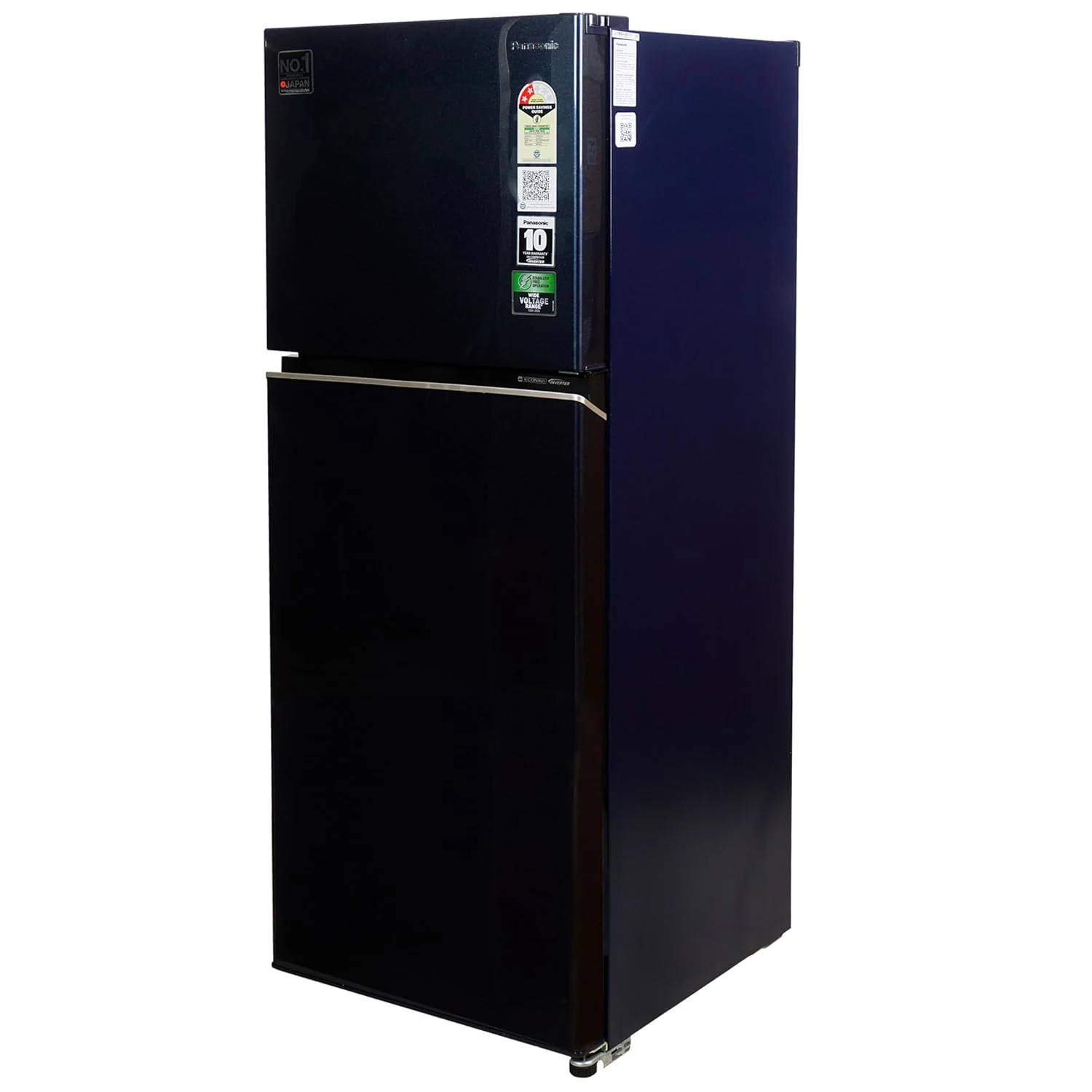 Panasonic 2 Star Prime Convertible 6-Stage Smart Inverter Frost-Free Double Door Refrigerator (NR-TG338BPAN, Deep Ocean Blue, Jumbo Fresh Vegetable Basket, Net Capacity 292L) - Image 3