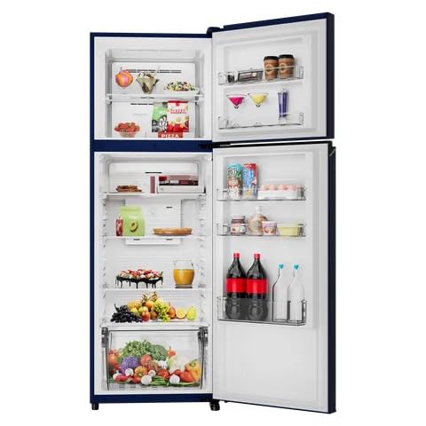 Panasonic 2 Star Prime Convertible With Econavi 6-Stage Smart Inverter Frost-Free Double Door Refrigerator (NR-TG368BPAN, Deep Ocean Blue, Ag Clean &amp;Jumbo Vegetable Basket 35ltr (Net Capacity 322L) - Image 4
