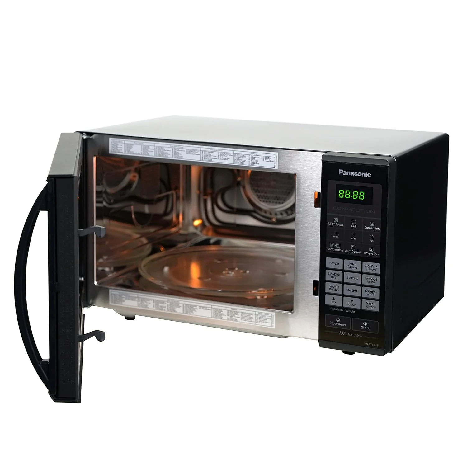 Panasonic 27 L Black Mirror, Heat , stainless steel cavity, Magic Grill Convection Microwave Oven  (NN-CT614NBFG, Black) - Image 5