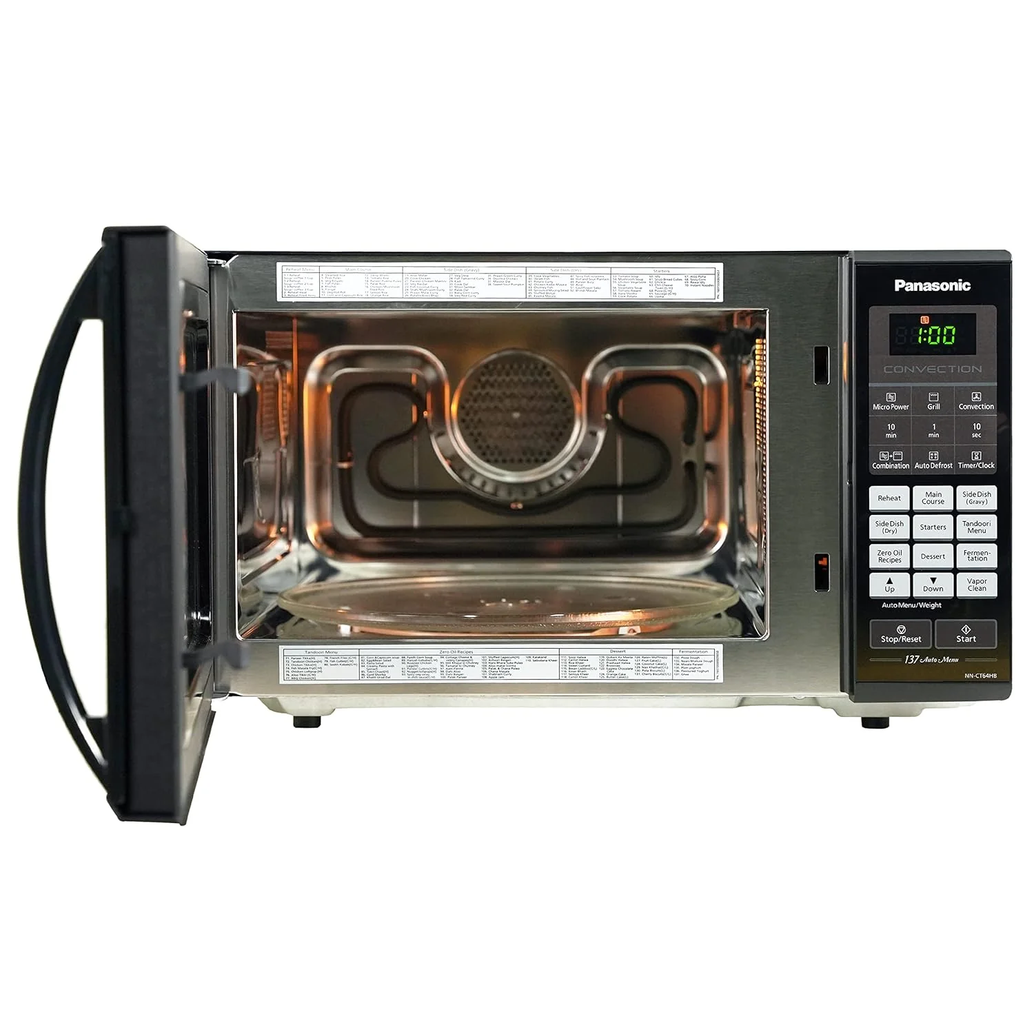 Panasonic 27 L Black Mirror, Heat , stainless steel cavity, Magic Grill Convection Microwave Oven  (NN-CT614NBFG, Black) - Image 7