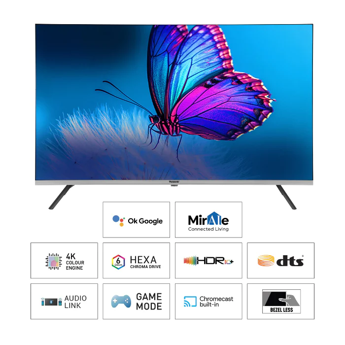 Panasonic 4K Ultra HD TV 139 cm (55 inches) TH-55PX735DX Black, Google TV , 4K HDR 10, 4K Color Engine - Image 4