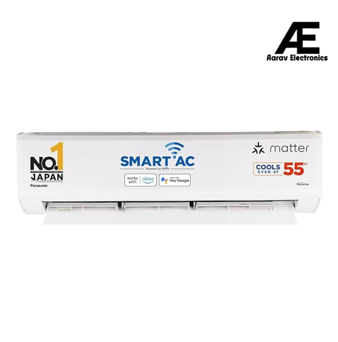 Panasonic 7 in 1 Convertible 1.5 Ton 3 Star Inverter Split AC (2024 Model, Copper Condenser, Ag Clean Plus Filter,With Eco Tough CS/CU-KU18AKY)