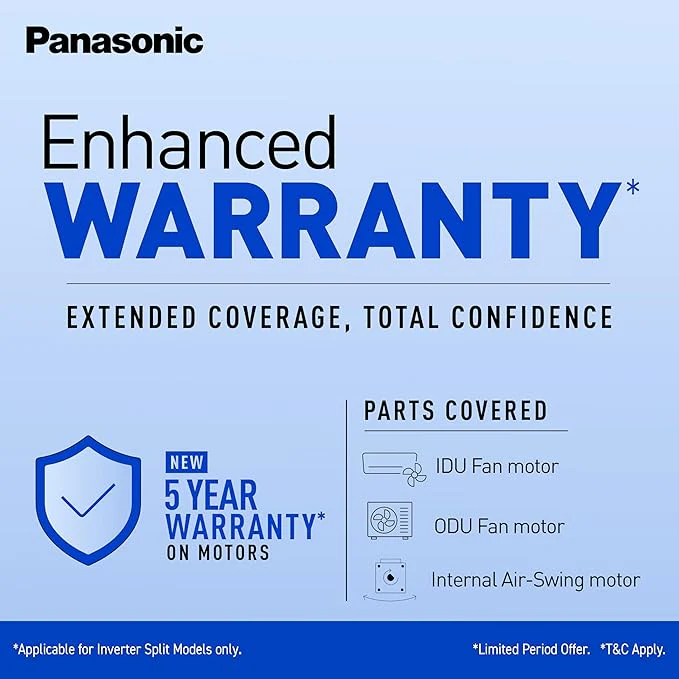 Panasonic 7 in 1 Convertible 1.5 Ton 3 Star Inverter Split AC (2024 Model, Copper Condenser, Ag Clean Plus Filter,With Eco Tough CS/CU-KU18AKY) - Image 8