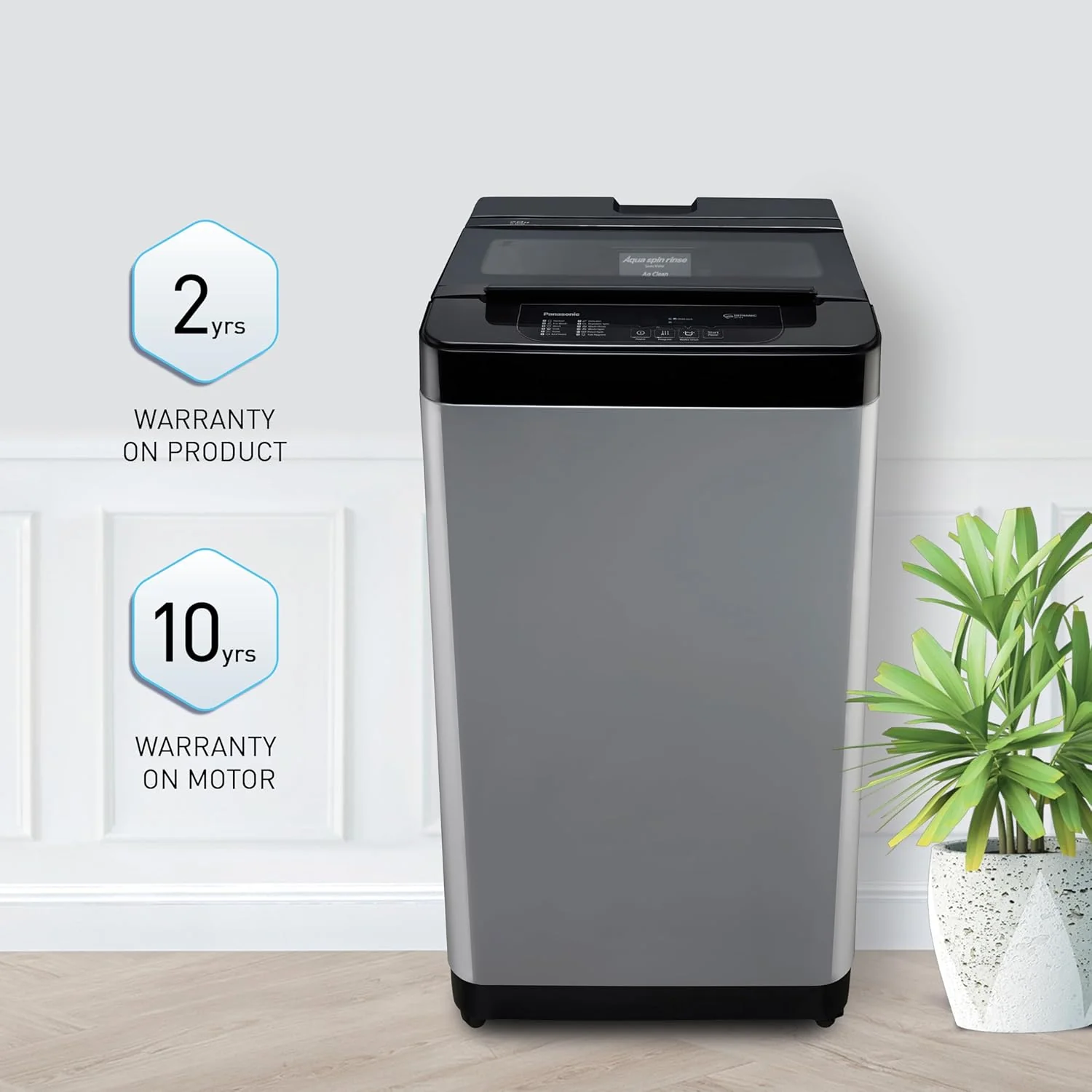 Panasonic 7 Kg 5 Star Fully-Automatic Top Load Washing Machine (NA-F70LF3CRB) - Image 6