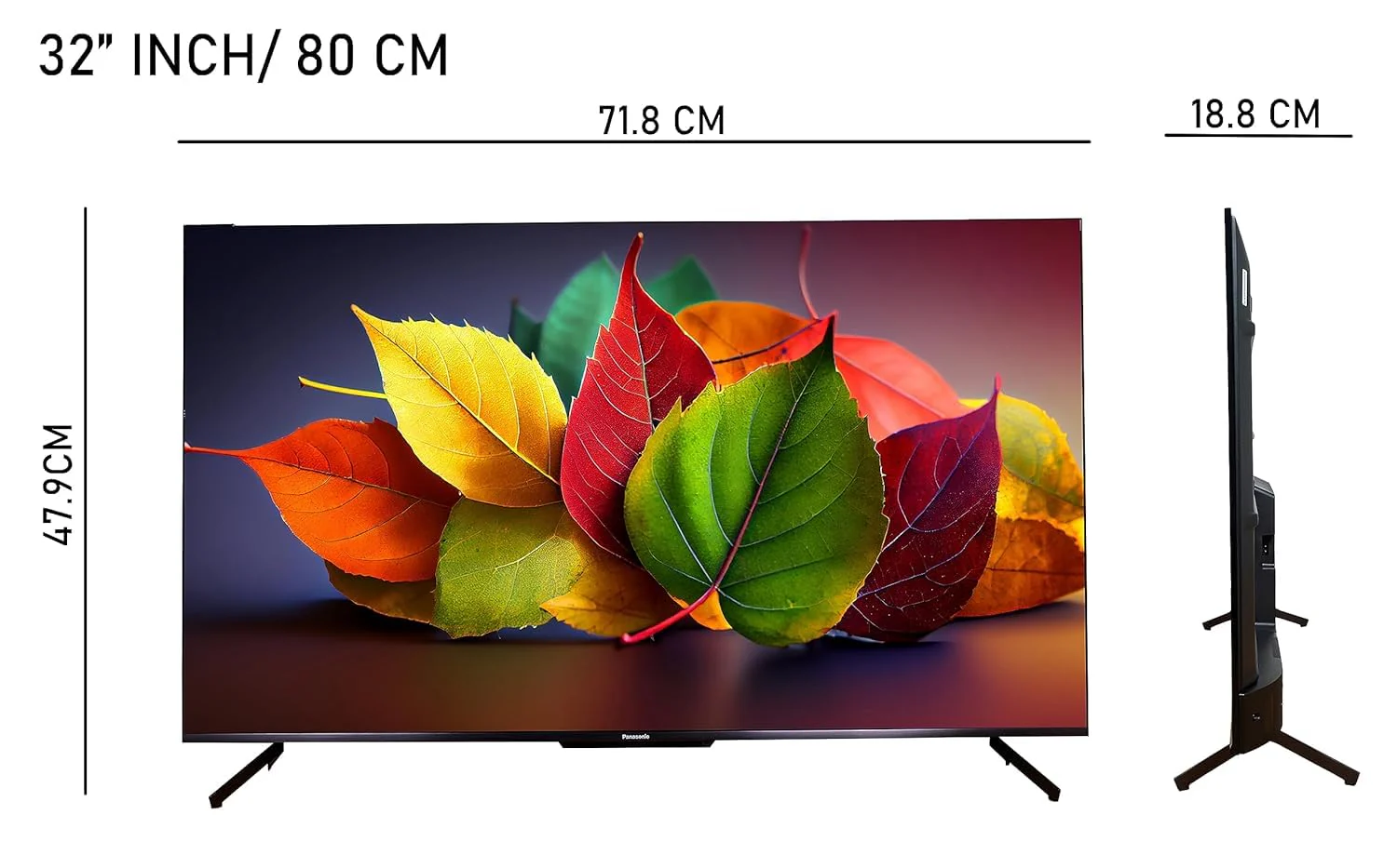 Panasonic 80 cm (32 inches) HD Smart LED TV TH-32PS550DX (Black, Vivid Digital Pro, Dolby Digital, Audio Booster+) - Image 2