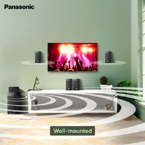 Panasonic SC-HT550GW-K 5.1 Ch Home Theatre with Real Surround Sound, 150 W, Bluetooth, USB, AUX, RCA, Powerful Subwoofer, Wall mountable Speakers, Remote for Volume &amp; Bass Control (Black) - Image 3