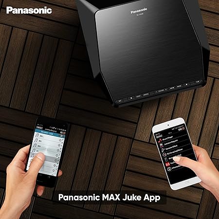 Panasonic SC-UA30GW-K Party Speaker, 300 W RMS, Bluetooth, USB, AUX, FM Radio, USB, Full Karaoke, Airquake Bass, Portable with Handle, 2 mic Jacks (Black) - Image 5