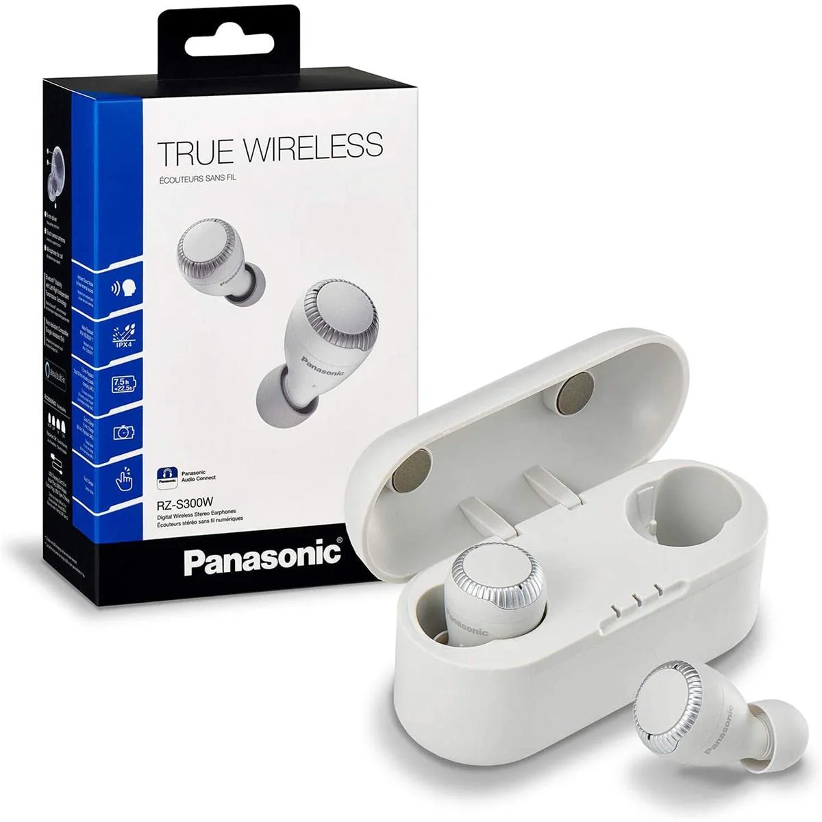 Panasonic True Wireless Earbuds | Bluetooth Earbuds|IPX4 Water Resistant | Small, Lightweight | Long Battery Life, Alexa Compatible | RZ-S300W (White) - Image 6