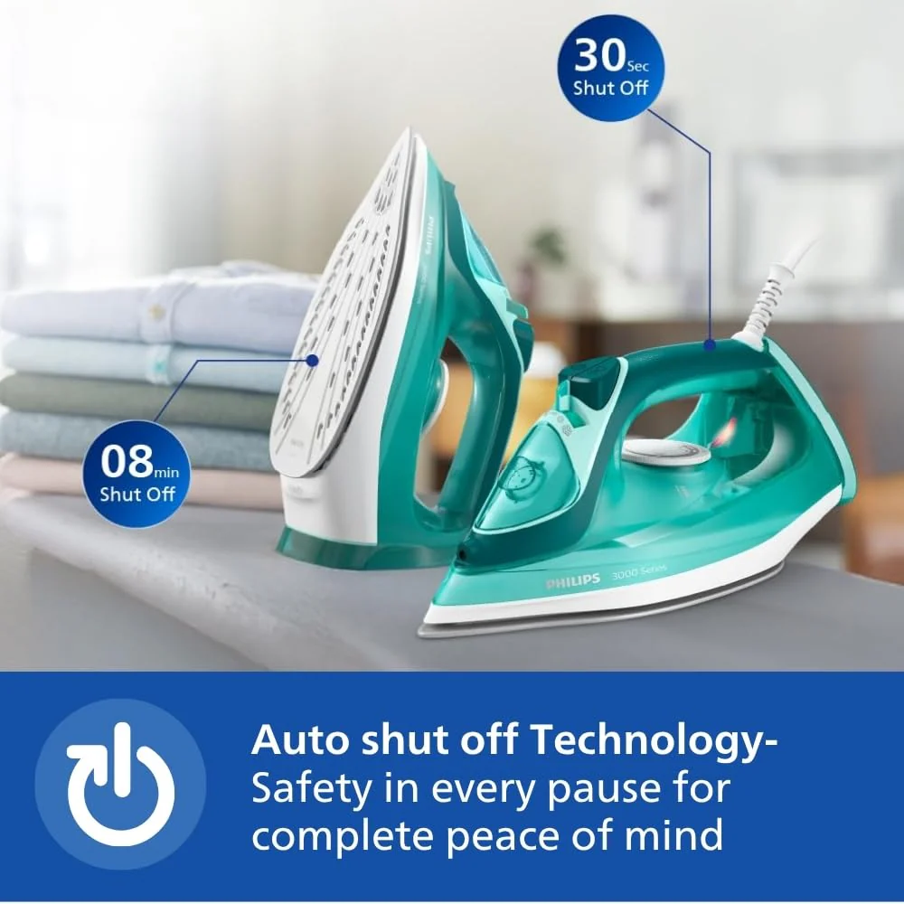 PHILIPS DST3030/70 2400 W Steam Iron (Green) - Image 4