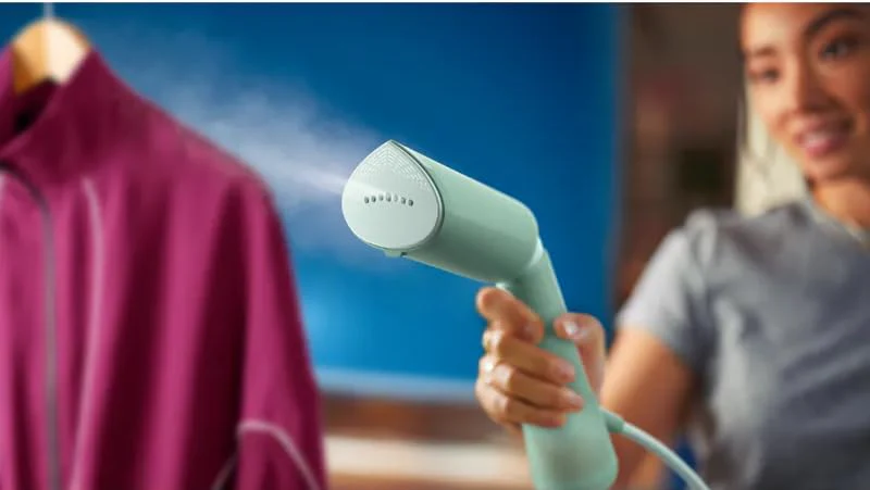 Philips Handheld Garment Steamer 5000 Series STH5010/70 | 1400W Powerful Steam | 120ml Detachable Water Tank | Compact &amp; Travel Friendly | Ready to Use in Seconds | 2-Year Warranty – Desert Green - Image 7