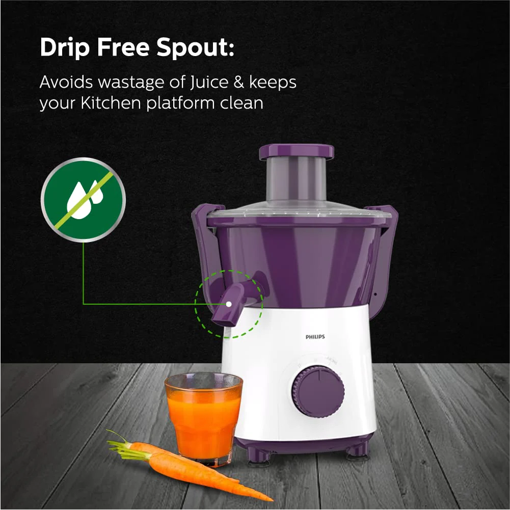 PHILIPS Hl7568/01 500 Watts Juicer Mixer Grinder With 3 Jars And Xl Feeding Tube, Quick And Easy Assembly - Image 4